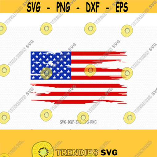 American flag distressed USA flag svg Fourth of July SVG 4th of July Svg Patriotic SVG America Svg Cricut Silhouette Cut File svg dxf Design 703