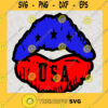 American flag lips svg Patriotic lips svg Kisses svg 4th of July Svg for Cricut Silhouette Flag lips