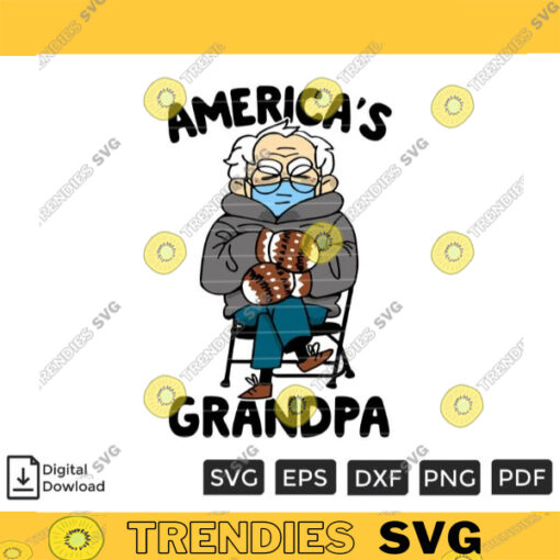 Americas Grandpa SVG PNG Custom File Format Printable File for Cricut Silhouette