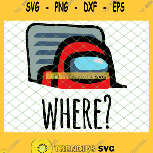 Among Us Hiding Where Shirt SVG PNG DXF EPS 1