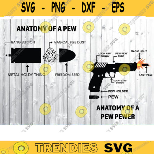 Anatomy of a pew svg anatomy of a pew pewer Svg Pewer Bullet Ammo Gun Amendment svg rifle svg 2nd amendment svg gun svg ammo svg Design 196 copy
