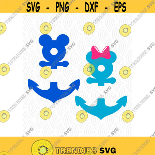 Anchor Mouse Ears Cuttable Designs in SVG DXF PNG Ai Pdf Jpeg Eps Design 55