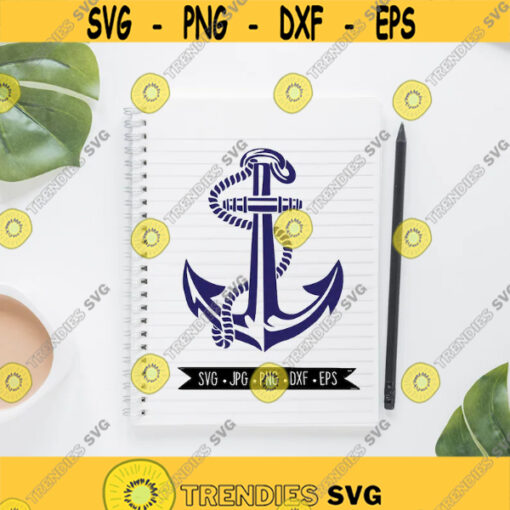 Anchor SVG JPG EPS png dwg Digital Download Digital Vector Clipart Print Vinyl Decal Design 1870