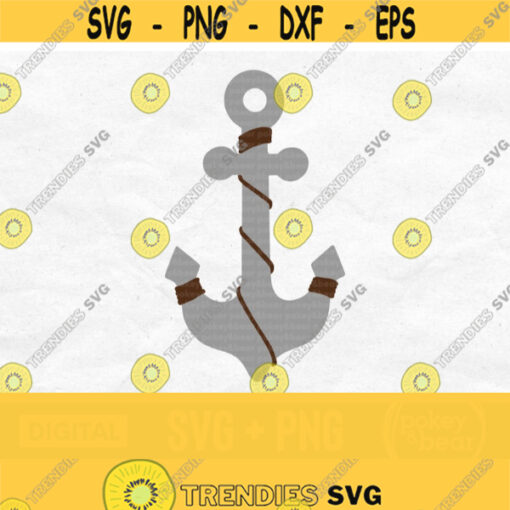 Anchor With Rope Svg Anchor Svg Anchor Png Nautical Cut File Sublimation Digital Download Design 850