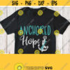 Anchored In Hope Svg Support Shirt Svg File with Saying and Anchor Jade Awareness Ribbon Hepatitis B Liver Cancer Disease Cricut Image Design 899