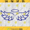 Angel Wings Halo svg png ai eps dxf DIGITAL FILES for Cricut CNC and other cut or print projects Design 174