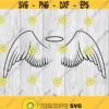 Angel Wings Halo svg png ai eps dxf DIGITAL FILES for Cricut CNC and other cut or print projects Design 312