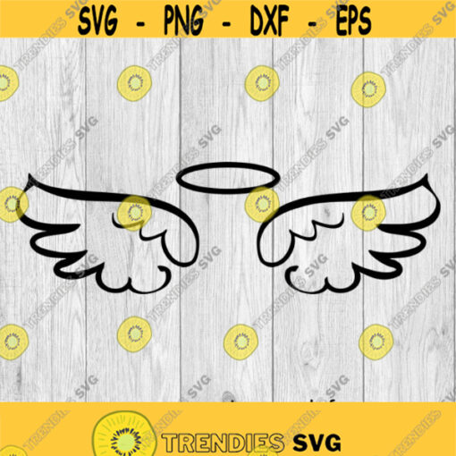 Angel Wings Wings Remembrance svg png ai eps dxf DIGITAL FILES for Cricut CNC and other cut or print projects Design 277