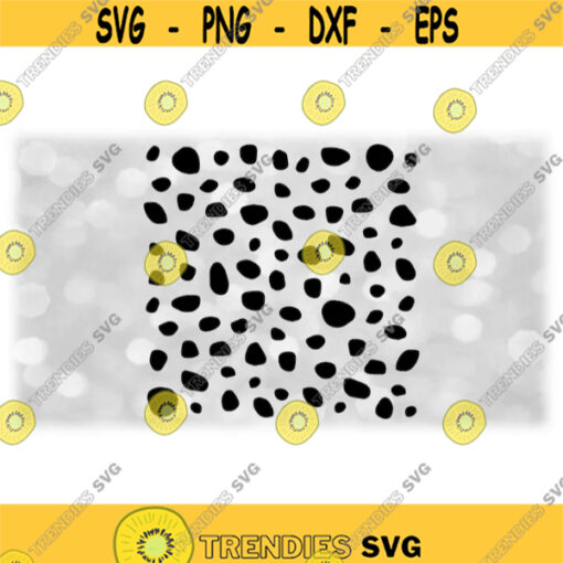 Animal Clipart Black Dalmatian Spots Pattern Sheet Background for Spotty Dog Firehouse Dogs 101 Dalmatians Digital Download SVGPNG Design 1324