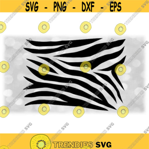 Animal Clipart Black Zebra Print or Stripe Pattern Sheet Background for Zoos Deserts Jungles Africa Digital Download SVG PNG Design 1321