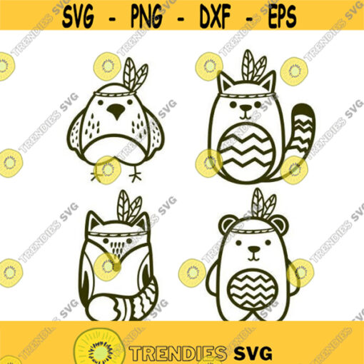 Animal Indian cuttable flowers Design SVG PNG DXF eps Designs Cameo File Silhouette Design 1694