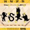 Animal Silhouette Bundle Lion Emblem SVG Snake Clipart Bird Crest Banner Shape Badger School of Magic Cricut