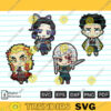 Anime Character Bundle SVG PNG Graphic Slayer Arts Demon Custom File Printable File for Cricut Silhouette