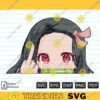 Anime Character SVG PNG Graphic Slayer Arts Demon Anime Cute Girl Custom File Printable File for Cricut Silhouette 37