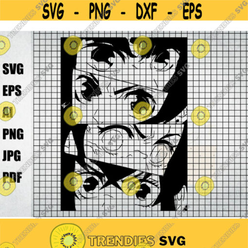 Anime svg file download Manga SVG Instant Download Japanese SVG Anime svg png Cutting Files for the Cricut Design 167