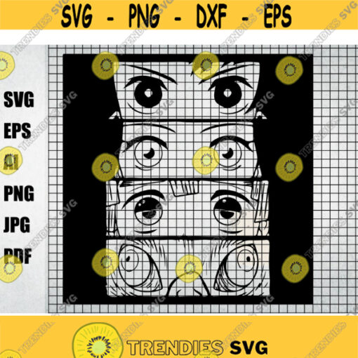Anime svg file download Manga SVG Instant Download Japanese SVG Anime svg png Cutting Files for the Cricut Design 168