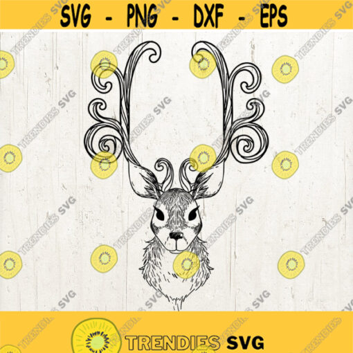 Antlers SVG deer svg reindeer svg buck svg antlers Cut File for Silhouette and Cricut hunting svg deer antlers svg Design 452