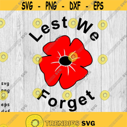Anzac Day Poppy svg png ai eps dxf files for Auto Decals Vinyl Decals Printing T shirts CNC Cricut other cut files Design 350