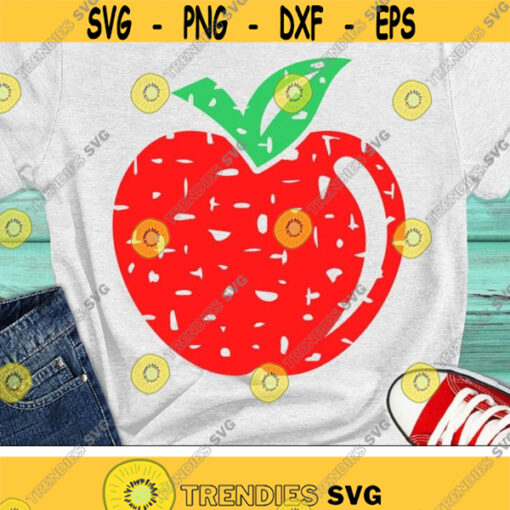 Apple Svg Back To School Svg Grunge Apple Svg Teacher Svg Dxf Eps Monogram Svg Kids Clipart Boys Girls 1st Day of School Cut Files Design 360 .jpg