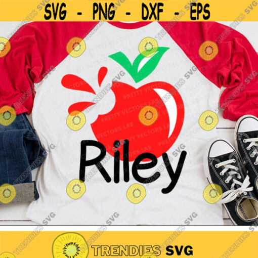 Apple Svg Back to School Svg Kids Cut Files Teacher Svg Dxf Eps Png School Shirt Design 1st Day of School Clipart Silhouette Cricut Design 1289 .jpg