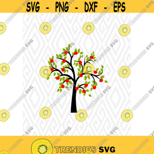 Apple Tree Cuttable Design in SVG DXF PNG Ai Pdf Eps Design 129