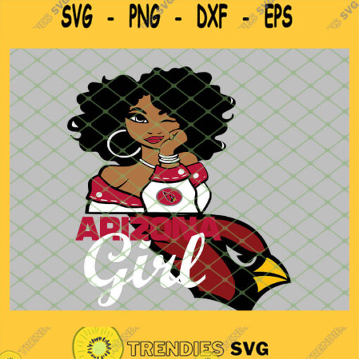 Arizona Cardinals Girl SVG PNG DXF EPS 1