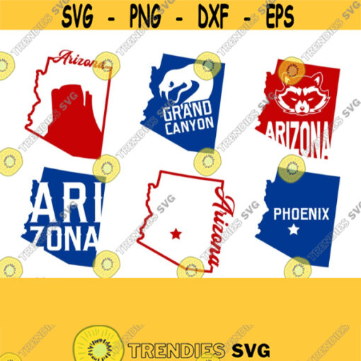 Arizona Svg Arizona State Svg Arizona Shirt Svg Cuttable Designs for Cricut Silhouette Dxf Printable Iron on Transfer Pdf Jpg Png Eps Design 713