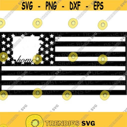 Arkansas SVG American Flag Cut File Arkansas Home PNG Digital Download for Cricut Great for Stickers T Shirts