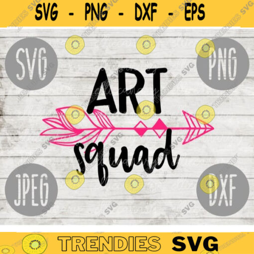 Art Squad svg png jpeg dxf cutting file Commercial Use SVG Back to School Teacher Appreciation Faculty Paraprofessional 1603