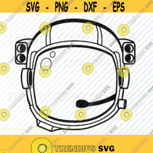 Astronaut Helmet SVG File Vector Images SVG Silhouette Space Helmet Clipart Space Image For Cricut Astronauts Eps Png Dxf Clip Ar Design 99