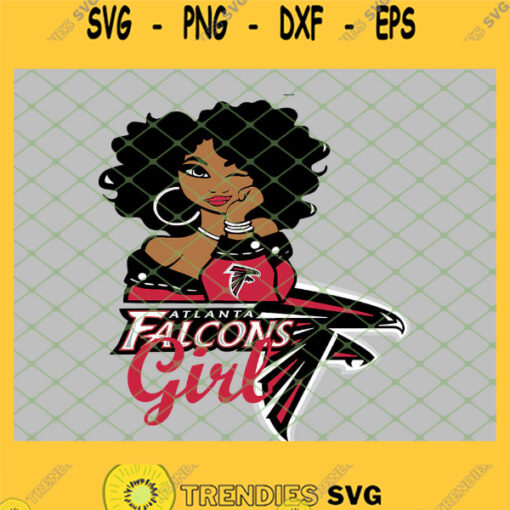 Atlanta Falcons Girl SVG PNG DXF EPS 1
