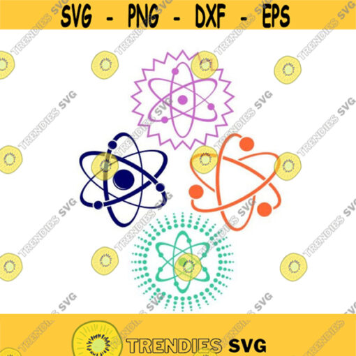 Atom Science Cuttable Design SVG PNG DXF eps Designs Cameo File Silhouette Design 1934