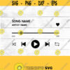 Audio Control Buttons SVG Audio SVG Music Player svg cut files Buttons SVG cricut silhouette vinyl diy digital download Design 136
