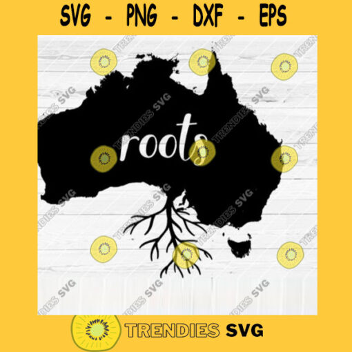 Australia Roots SVG File Home Native Map Vector SVG Design for Cutting Machine Cut Files for Cricut Silhouette Png Pdf Eps Dxf SVG