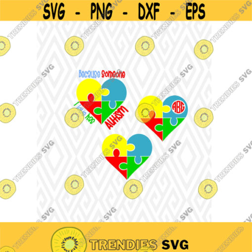 Autism Awareness Heart Cuttable Design in SVG DXF PNG Ai Pdf Eps Design 94