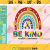 Autism Awareness In A World Where You Can Be Anything Be Kind Rainbow PNG svg png eps download file Design 212