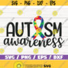Autism Awareness SVG Cut Files Commercial use Cricut Clip art Vector Design 1072
