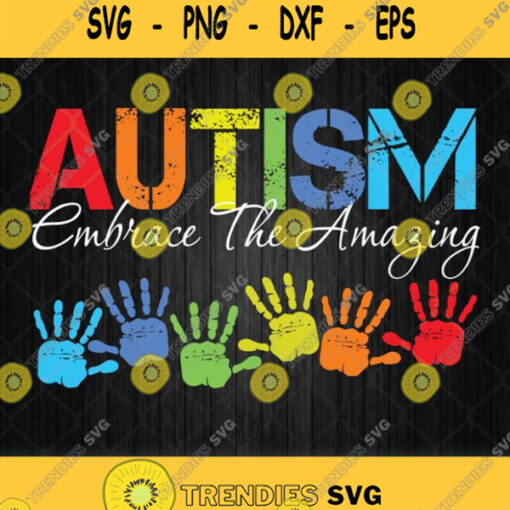 Autism Embrace The Amazing Svg Png Dxf Eps