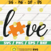 Autism Love SVG Cut Files Commercial use Cricut Clip art Autism Awareness SVG Printable Vector Autism SVG Dxf Design 935