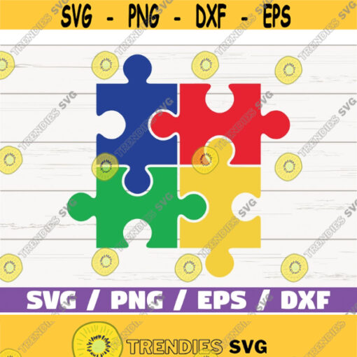 Autism Puzzle SVG Cut Files Commercial use Cricut Clip art Autism Awareness SVG Printable Vector Autism SVG Design 549