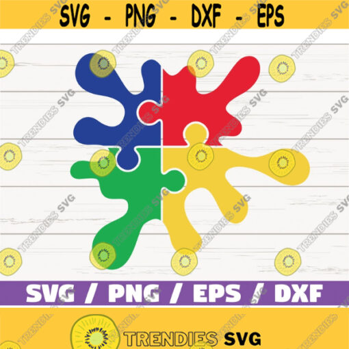 Autism Splash SVG Cut Files Commercial use Cricut Clip art Autism Awareness SVG Printable Vector Autism SVG Design 1044