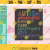Autism Support Care Acceptance Love Community Svg Autism Awareness svg png eps download file Design 207
