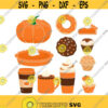 Autumn Fall Pumpkin Spice Cuttable Design Thanksgiving SVG PNG DXF eps Designs Cameo File Silhouette Design 1247