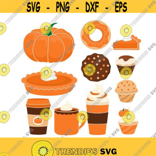 Autumn Fall Pumpkin Spice Cuttable Design Thanksgiving SVG PNG DXF eps Designs Cameo File Silhouette Design 1247