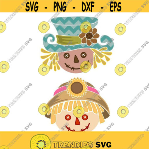 Autumn Fall Scarecrow Cuttable Design Thanksgiving SVG PNG DXF eps Designs Cameo File Silhouette Design 672