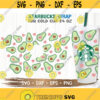 Avocado Starbucks Cup SVG Summer SVGAvocado svg DIY Venti for Cricut 24oz venti cold cup Instant Download Design 56