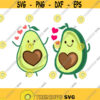 Avocado Veggies Love Cuttable Design SVG PNG DXF eps Designs Cameo File Silhouette Design 218