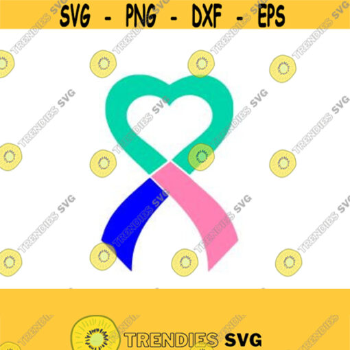 Awareness Ribbon SVG Studio 3 DXF PS Ai and Pdf Cutting Files for Electronic Cutting Machines