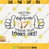 Awesome 17 Year Old Svg 17th Birthday Svg Thumbs Up Seventeen Year Old Boy Svg Instant Cricut Svg 17 Birthday Girl Svg Awesome T Shirt Design 111