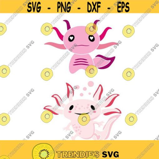 Axolotl Amphibians Cuttable Design SVG PNG DXF eps Designs Cameo File Silhouette Design 220